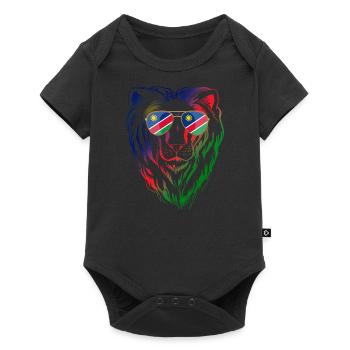 Namibia - Baby Premium Kurzarmbody - Schwarz - Vorne