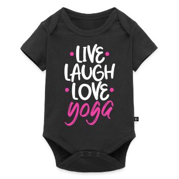 yoga Design for a Yoga fans - Baby Premium short-sleeve bodysuit - black - Front