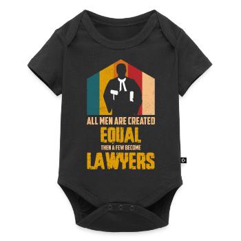 Tous les hommes sont créés égaux puis quelques-uns deviennent avocats - Body à manches courtes Premium Bébé - noir - Devant