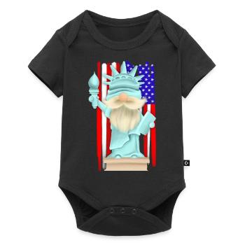 Gnome Of Liberty - Baby Premium short-sleeve bodysuit - black - Front