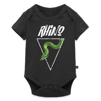 Rhino Rat Snake Reptile Keeper - Baby Premium short-sleeve bodysuit - black - Front