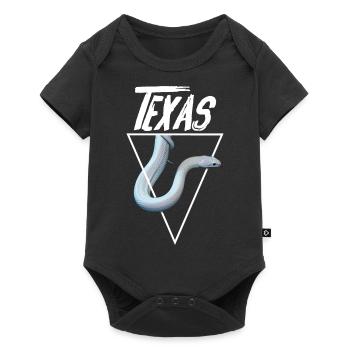 Texas Rat Snake Reptile Keeper Snake Owner - Baby Premium short-sleeve bodysuit - black - Front