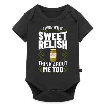 Sweet Relish Pickles Bottle Spice Jar - Baby Premium short-sleeve bodysuit - black - Front