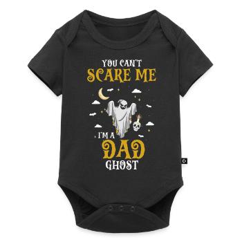 You Can't Scare Me I'm A DAD Ghost Cool Funny - Baby Premium Kurzarmbody - Schwarz - Vorne
