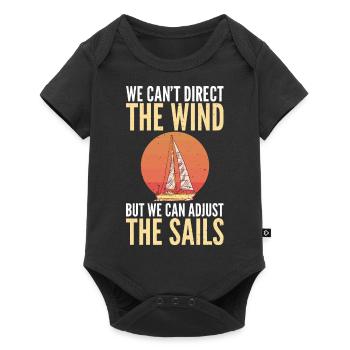 Catamaran sailing - Baby Premium short-sleeve bodysuit - black - Front