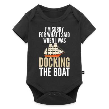 Catamaran sailing - Baby Premium short-sleeve bodysuit - black - Front