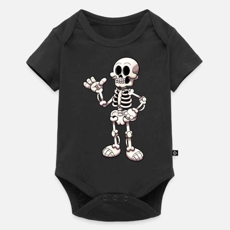 Skeleton - Baby Premium short-sleeve bodysuit - black
