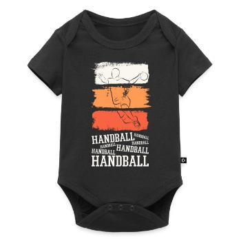 Handball Handball Player HandballEr Vintage Retro - Baby Premium short-sleeve bodysuit - black - Front