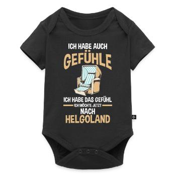 Nordsee Helgoland - Baby Premium Kurzarmbody - Schwarz - Vorne