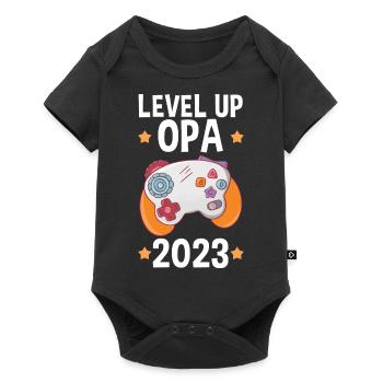 Grandfather 2023 Pregnant Gamer Gambler Gaming Grandpa - Baby Premium short-sleeve bodysuit - black - Front