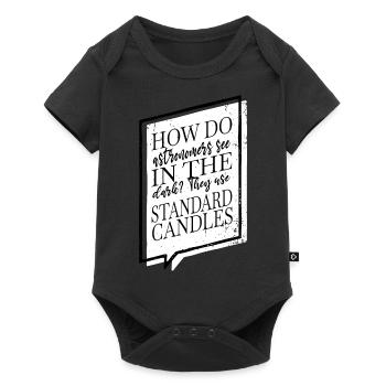 space travel celestial night sky christmas colors - Baby Premium Kurzarmbody - Schwarz - Vorne