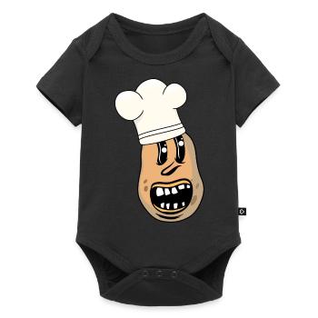 Drôle de restaurant de cuisine de légumes de pommes de terre - Body à manches courtes Premium Bébé - noir - Devant