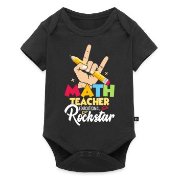 Math Teacher Educational School Education - Baby Premium Kurzarmbody - Schwarz - Vorne