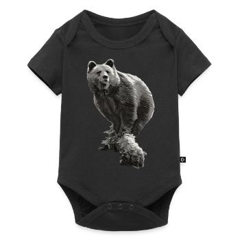 JURKA im Fluss SW - Baby Premium Kurzarmbody - Schwarz - Vorne