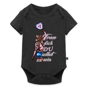 Osez être vous-même blonde - Body à manches courtes Premium Bébé - noir - Devant