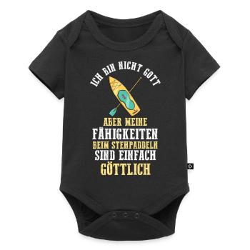 Stand Up Paddeling - Baby Premium Kurzarmbody - Schwarz - Vorne