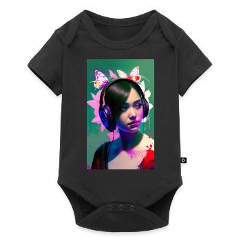 ARTWORK Casque Fille Lea - Body à manches courtes Premium Bébé - noir - Devant