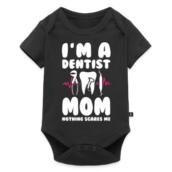 Dentist Mom - Baby Premium short-sleeve bodysuit - black - Front