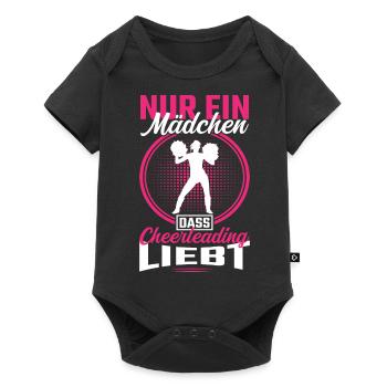 Cheerleading Cheerleaderin Nur ein Mädchen - Baby Premium Kurzarmbody - Schwarz - Vorne