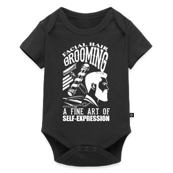 Facial hair grooming A fine art of self-expression - Baby Premium short-sleeve bodysuit - black - Front