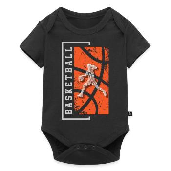 Basketteur Basketteur Femmes Filles - Body à manches courtes Premium Bébé - noir - Devant