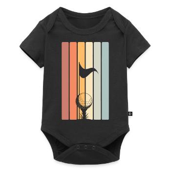 Golf Golfer - Baby Premium Kurzarmbody - Schwarz - Vorne