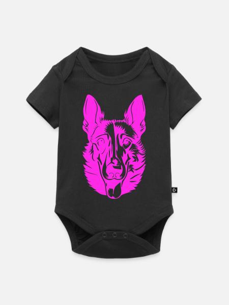 Malinois - Baby Premium Kurzarmbody - Schwarz