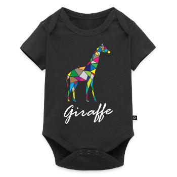 Origami Giraffe - Baby Premium short-sleeve bodysuit - black - Front