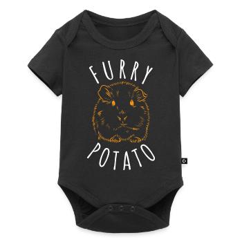Pelzige Kartoffel - Baby Premium Kurzarmbody - Schwarz - Vorne