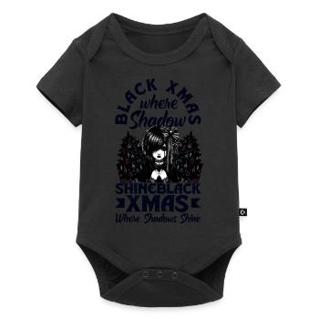 Noël noir où les ombres brillent Esthétique Emocore - Body à manches courtes Premium Bébé - noir - Devant
