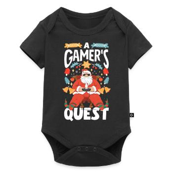 Mode inspirée du jeu Jeux sur le thème des Fêtes - Body à manches courtes Premium Bébé - noir - Devant