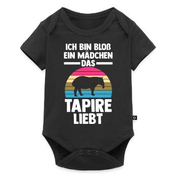 Tapir - Baby Premium Kurzarmbody - Schwarz - Vorne