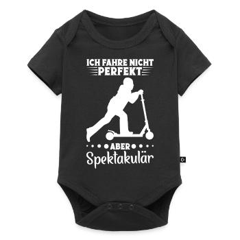 Stuntscooter Tricks Tretroller Suntrollerliebhaber - Baby Premium Kurzarmbody - Schwarz - Vorne