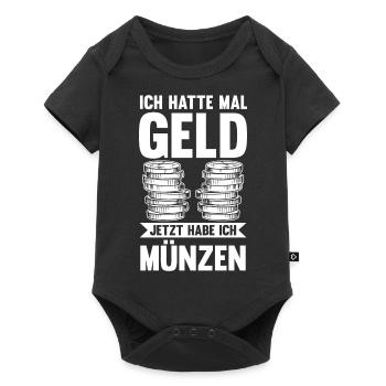 Numismatik Münzensammlung Münzensammler - Baby Premium Kurzarmbody - Schwarz - Vorne