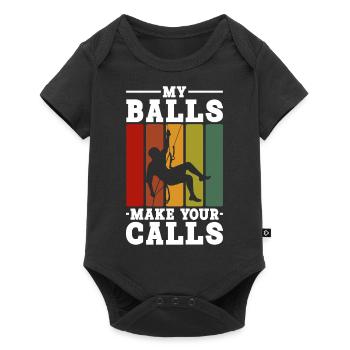Industriekletterer Beruf | Turmbesteiger Geschenke - Baby Premium Kurzarmbody - Schwarz - Vorne