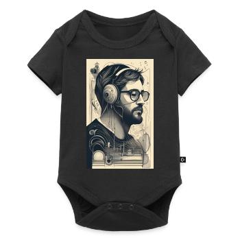 Music Man Poster - Baby Premium short-sleeve bodysuit - black - Front