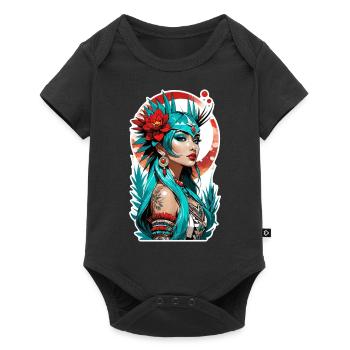 Indian Princess - Aztek - Baby Premium short-sleeve bodysuit - black - Front