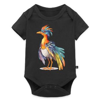 Cute Archaeopteryx Pastel Dino Design - Baby Premium short-sleeve bodysuit - black - Front