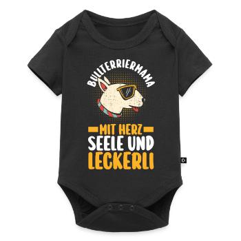 Dog Mom Bull TerrierMom Mom Bull Terrier - Baby Premium short-sleeve bodysuit - black - Front