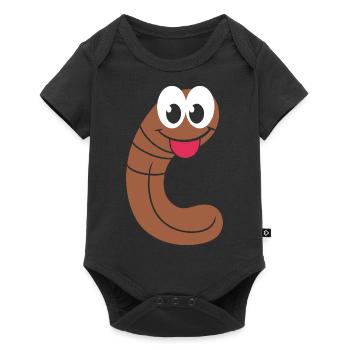earthworms - Baby Premium short-sleeve bodysuit - black - Front