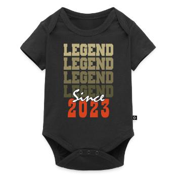 Cadeau 1e Anniversaire Vintage Né un mois de 2023 - Body à manches courtes Premium Bébé - noir - Devant