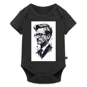 Abstract man - Baby Premium short-sleeve bodysuit - black - Front