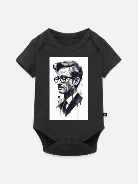 Abstrakter Profi - Baby Premium Kurzarmbody - Schwarz
