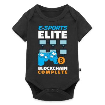 Cryptocurrency Rewards Gaming Blockchain Gamer - Baby Premium short-sleeve bodysuit - black - Front