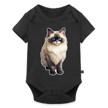 Chat Ragdoll - Body à manches courtes Premium Bébé - noir - Devant