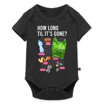 Reduzieren, Wiederverwenden, Recyceln, Wiederholen, Recyceln, Recycling, Tag der Erde - Baby Premium Kurzarmbody - Schwarz - Vorne