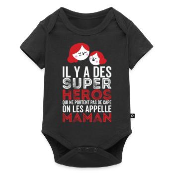 Mom Gift Mother's Day Moms-to-be - Baby Premium short-sleeve bodysuit - black - Front