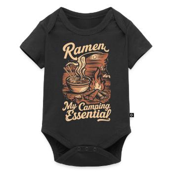 Camping Amateurs de Ramen - Body à manches courtes Premium Bébé - noir - Devant