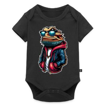 Bearded dragons - Baby Premium short-sleeve bodysuit - black - Front