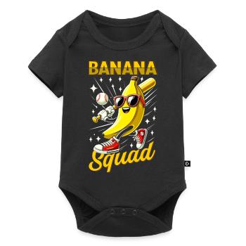 Retro Banana Novelty Men Women Kids Funny Banana - Baby Premium short-sleeve bodysuit - black - Front